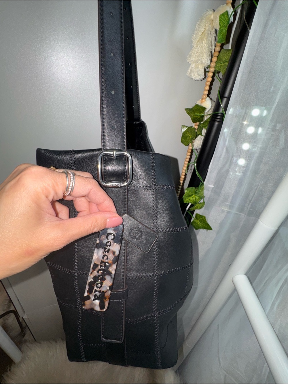 Coachtopia Alter/Ego Large Black Hobo Bag Bella Hadid - Picture 3 of 16